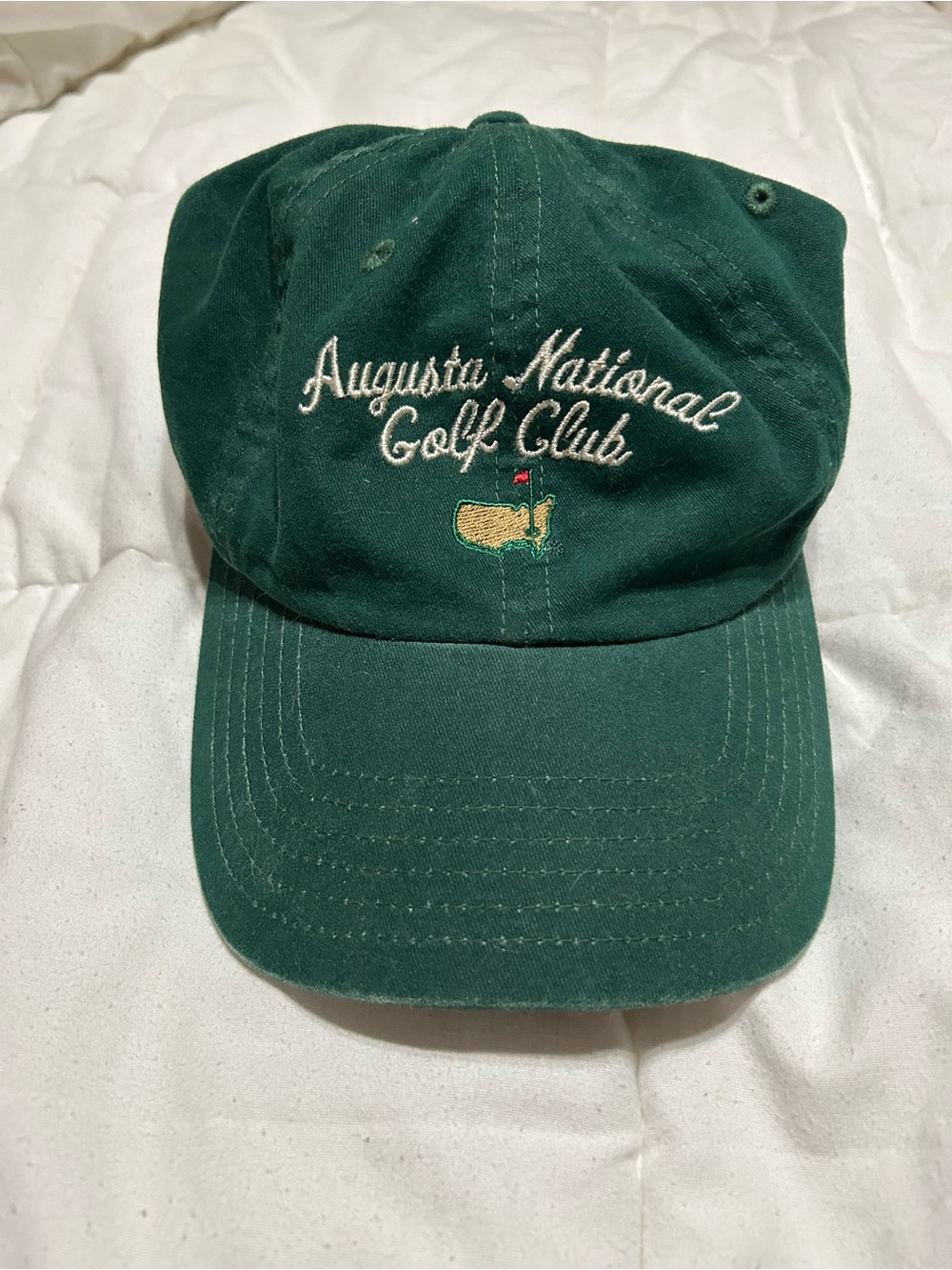 Augusta National Golf Club Green Embroidered Cap